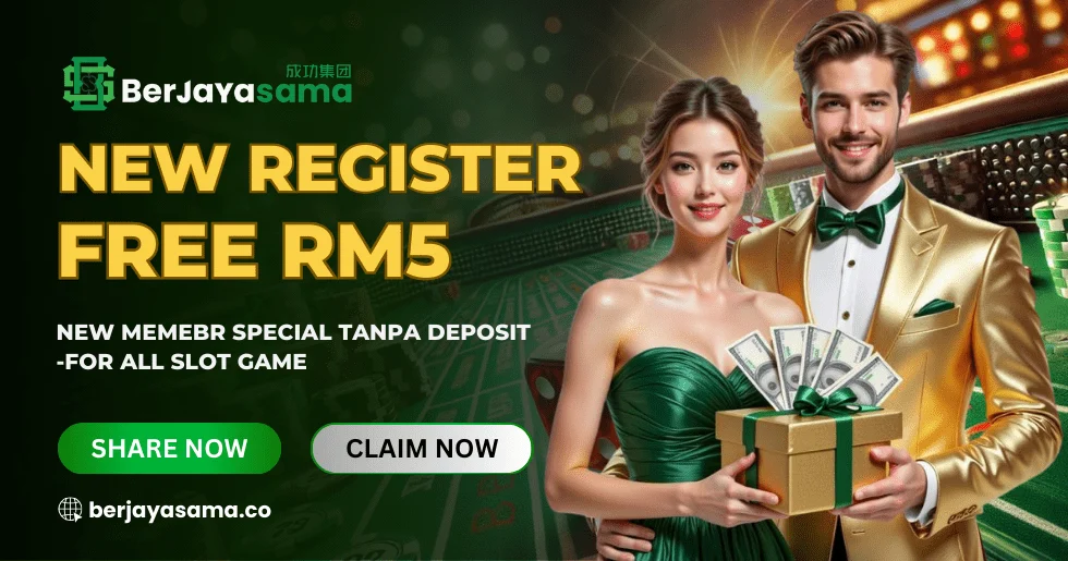 New Register Free RM5 Slot Bonus
